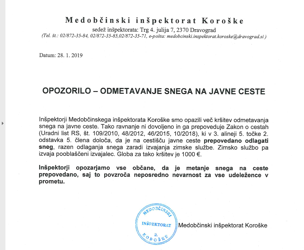 OPOZORILO