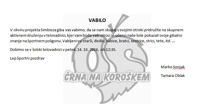 vabilo simbioza gibanja