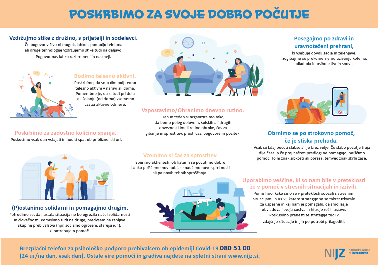 poskrbimo za svoje dobro počutje nijz