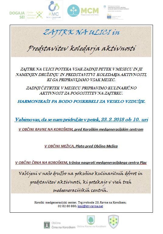 zajtrk na vasi 23.2