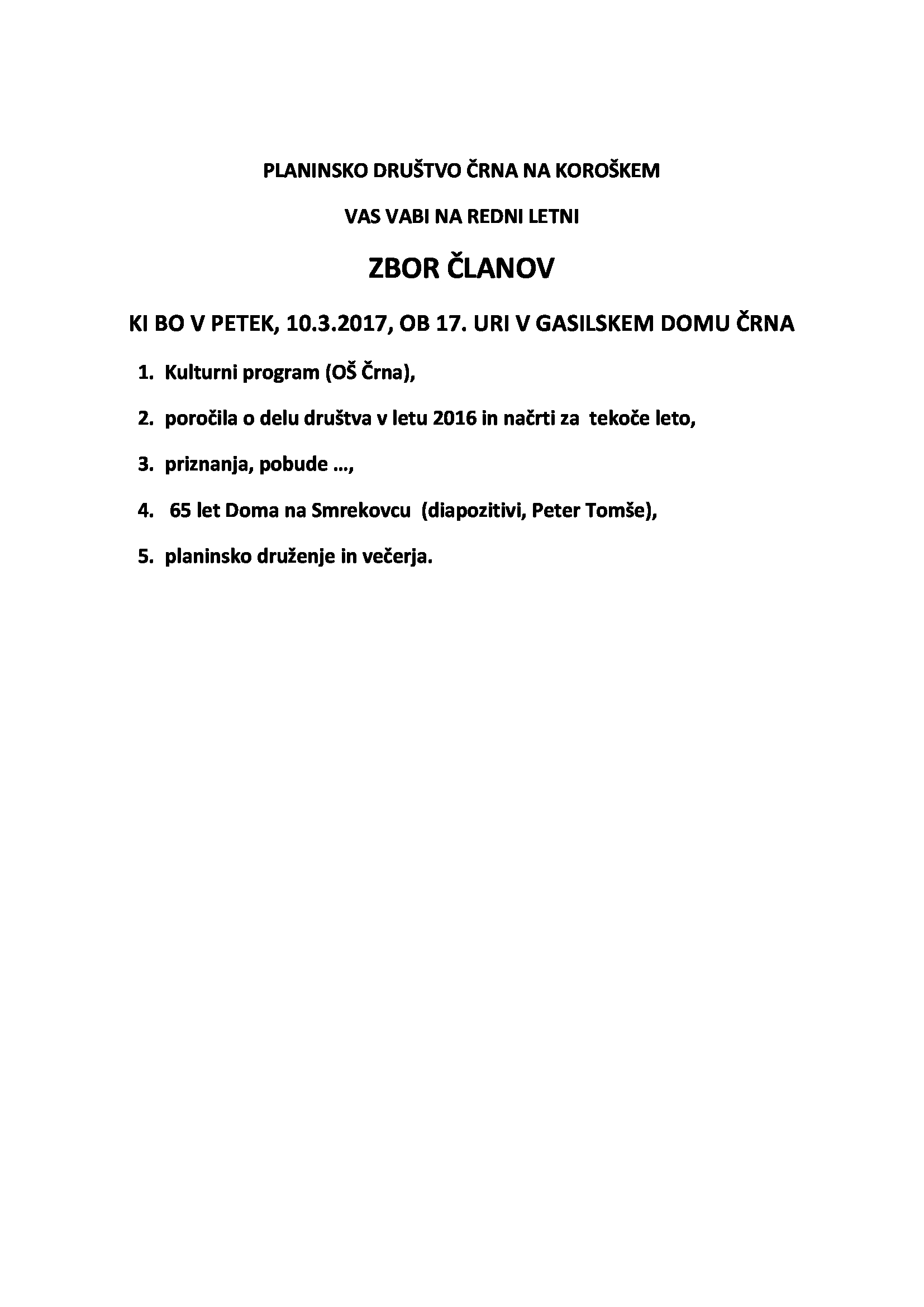 zbor članov 2017